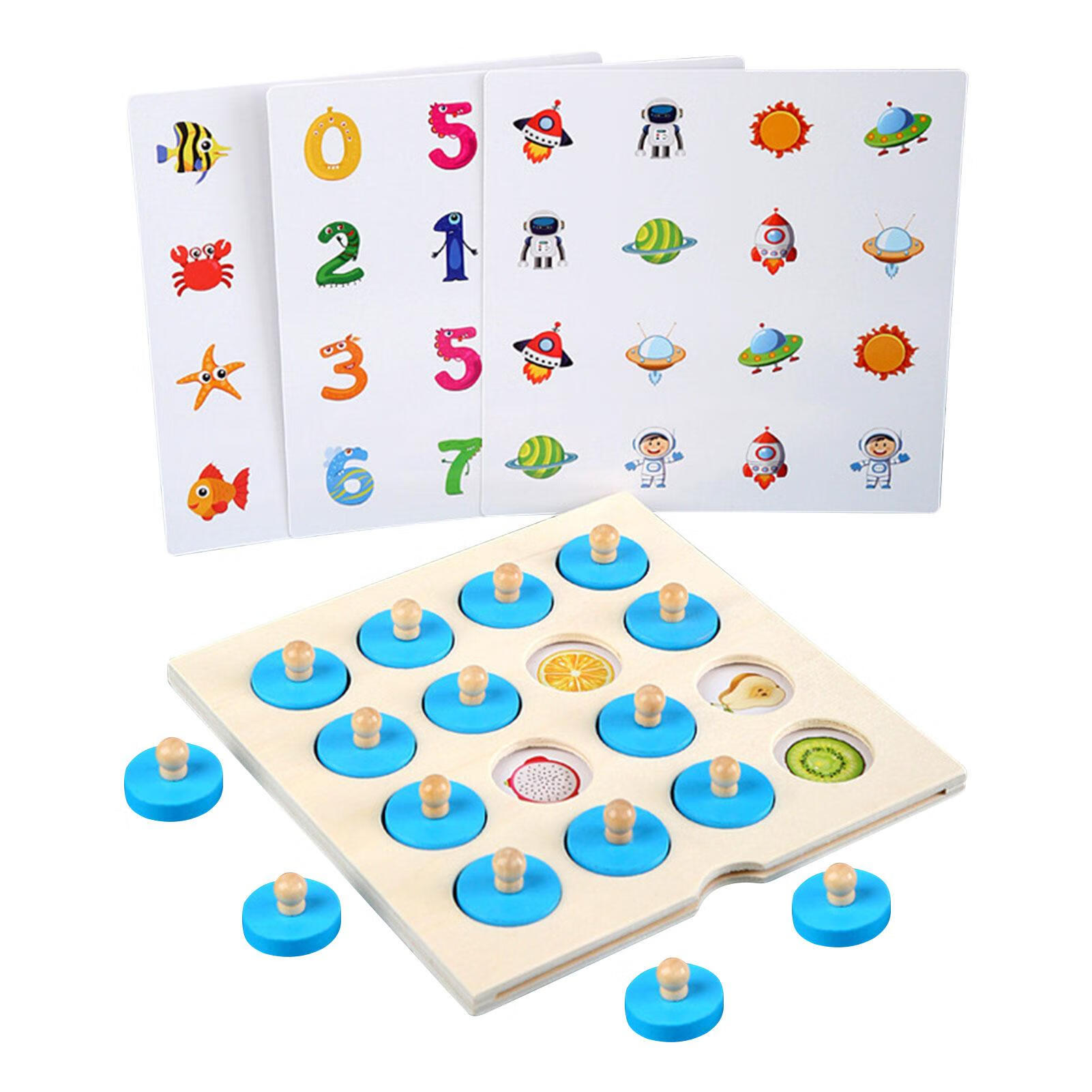 Wooden Memory Game Matching Memory Game For Kids Wooden Memory Game