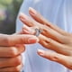 thumbnail image 1 of Anillo de acero inoxidable con diamante incrustado para drenaje metabólico, 1 of 7