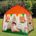 thumbnail image 2 of Kids Play Tent Tienda de para Niños Castillo en hogar para Plegable Autoarmable Portátil Ligero Magideal Kids Play Tent, 2 of 7