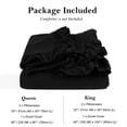thumbnail image 7 of PiccoCasa 3 Pieces Soft Ruffled Brushed Adult Duvet Cover Sets 110GSM Black Queen, 7 of 7