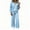 Q70 Light Blue, variant on Mifsaly 2 Piece Athletic Sets for Women Full Zip Jacket And Wide Leg Pants Fall Winter Casual Activewear Light Blue,S