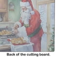 thumbnail image 5 of Cookies with Santa Claus Father Christmas Glass Cutting Board Large 12 in x 15 in, 5 of 5