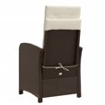 thumbnail image 5 of vidaXL 3 Piece Bistro Set with Cushions Brown Poly Rattan, 5 of 5