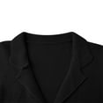 thumbnail image 5 of RYDCOT Men's Thickened Solid Color Knitted Sweater Fall and Winter Lapel Collar Single-Breasted Warm Cardigan Jacket Black, 5 of 6