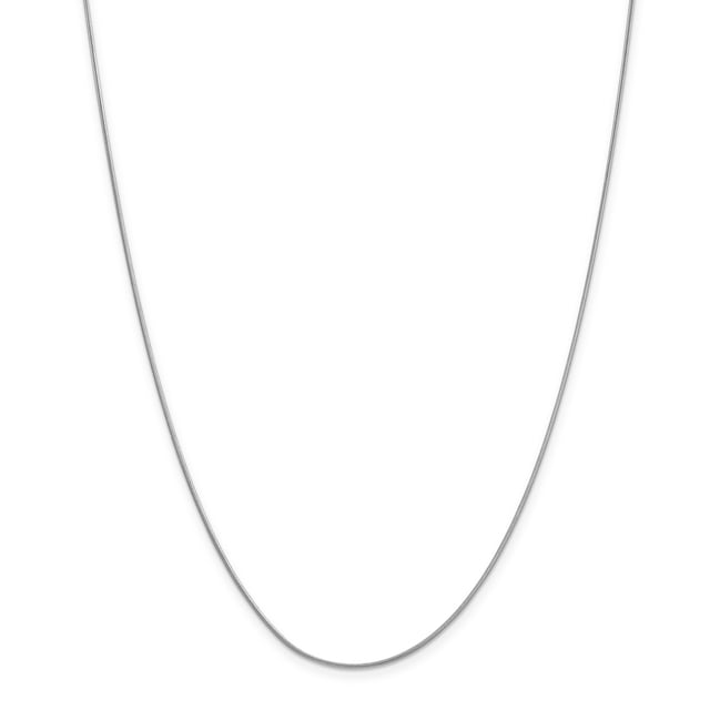 Leslie's 14K White Gold .9 mm Snake Chain (Weight: 3.52 Grams, Length: 18 Inches)