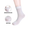 thumbnail image 4 of Luxtrada 10 Pairs Mens Sheer Ankle Quater Socks for Men Business/Casual Breathable Fresh Cool Soft Thin Sock (White), 4 of 8