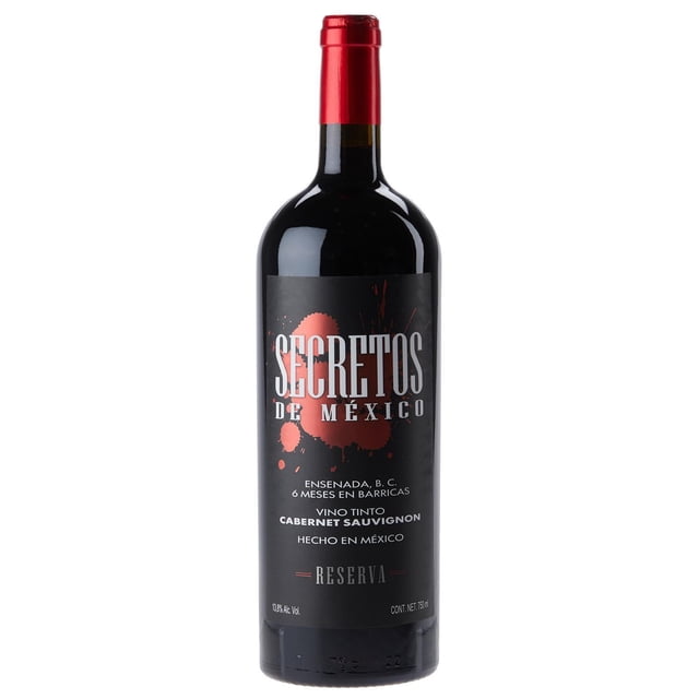 Pack de 4 Vino Tinto Secretos De Mexico Cabernet Sauvignon - Merlot 750 ml
