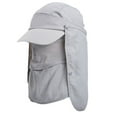 thumbnail image 2 of SPRING PARK Unisex Summer Outdoor Sun Cap Fishing Hat Quick Dry Baseball Cap with Face Neck Cover Flap, 2 of 7