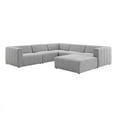 thumbnail image 2 of Modway Bartlett Upholstered Fabric 6-Piece Sectional Sofa in Light Gray, 2 of 14