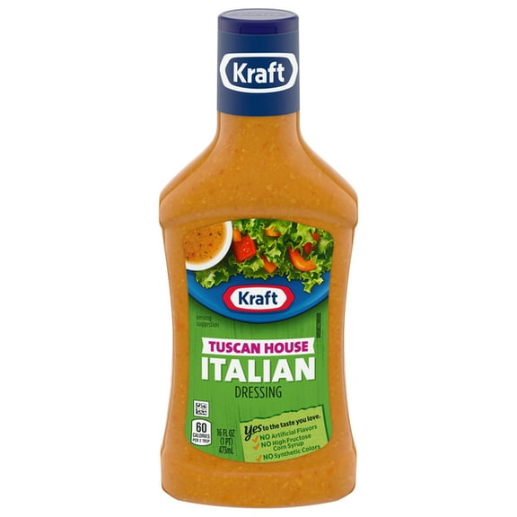 ( 2 Pack ) Kraft Tuscan House Italian Salad Dressing, 16 Fl Oz Bottle