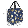 thumbnail image 3 of Sikiie Funny Chicken Lunch Bag for Women & Men Adult Insulated Lunch Box, Food Lunch Containers Lunch Tote Bags for Work, Travel, Outdoor, 3 of 8