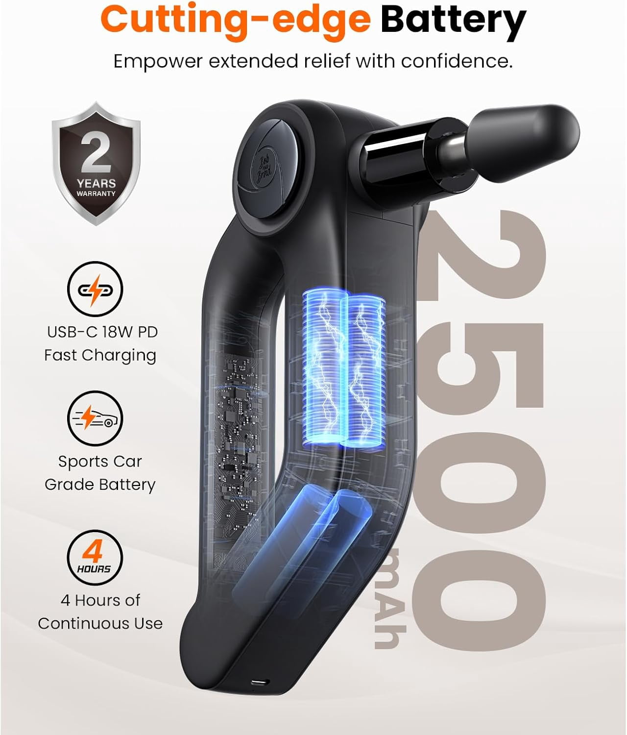 D5 Pro Plus Massage Gun with Heat, 13mm Amplitude Deep Tissue Percussion Massage Gun with Max Power for Muscle Therapy, Professional Muscle Massager, Ideal Gift
