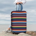 thumbnail image 7 of Yiaed Blanket stripes Print Travel Luggage Cover Suitcase Protector Covers Elastic Luggage Anti-scratch(No luggage included）-Medium, 7 of 7