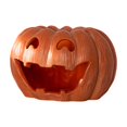 thumbnail image 3 of Candelabro de calabaza para velas de té, decoración de Halloween, regalo a la luz de las velas, candelabros Naranja, 3 of 9