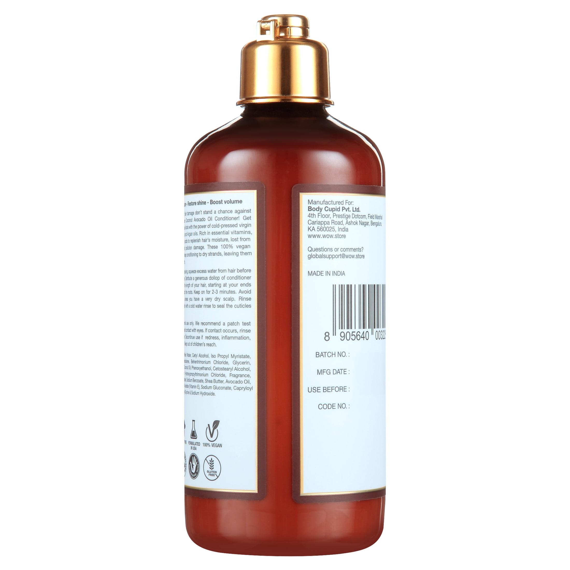 WOW Skin Science Coconut Avocado Oil Conditioner 300mL