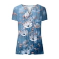 thumbnail image 3 of Tshirt for Women Workout Tops Short Sleeve Lightweight Shirts Yoga Running Gym Athletic Tee Top, 3 of 5