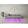 thumbnail image 3 of Ahgly Company Machine Washable Indoor Rectangle Solid Purple Modern Area Rugs, 8' x 10', 3 of 4