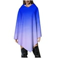 thumbnail image 2 of Pincandy Women Poncho Style Hoodie Sweater Fleece Cover Up for Cold Weather, 2 of 7