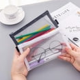 thumbnail image 5 of Anuirheih 2Pcs Mesh Pencil Case, Large Capacity Pencil Case Pencil Pouch with Zipper Office Men Women, 5 of 6