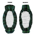 thumbnail image 6 of ZIATUBLES 2-Piece UTV Seat Covers Set, Universal Front Seat Protectors for Side by Sides, Easy Install Polyester Cover for Kawasaki Mule Use Mud Rain Resistance, Dark Green Black Plaid, 6 of 8