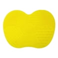 thumbnail image 4 of Almohadilla limpiadora de brochas de maquillaje Yinane compacta ligera profesional plegable reutilizable de silicona Amarillo, 4 of 8