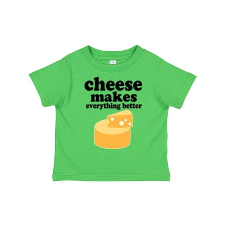

Inktastic Cheese Makes Everything Better Gift Toddler Boy or Toddler Girl T-Shirt