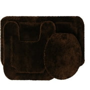 Better Homes and Gardens 3 Piece Bath Rug Set, Costa Brown