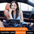 thumbnail image 4 of Car Cup holder Expander&Tray for Compatible with Yeti 20/26/30 oz, Hydro Flasks 32/40 oz, Nalgenes 30/32/38/48 oz, Camelbak 32/40 oz, Large Bottles in 3.4''-3.7'' Diameter, 4 of 7