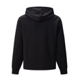 thumbnail image 5 of Mens Waffle Knit Hoodies Pullover Waffle Knit Hoodies Pullover Long Sleeve Solid Color Loose Top with Hood (Black 2XL), 5 of 5