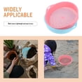 thumbnail image 3 of OUNONA 2Pcs Plastic Soil Sieve Set Round Blue Assorted Color Design for Gardening Tools in Garden Work, 3 of 6