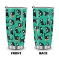 thumbnail image 2 of WIRESTER 20oz Tumbler With Lid Stainless Steel Travel Tumbler, Double Wall Insulated Stainless Steel Coffee Tumbler - Black White Tuxedo Cat Playful Postures, 2 of 6