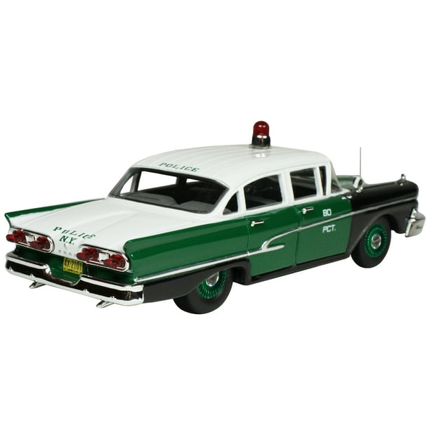 Diecast 1958 Ford Custom 300 Green and White NYPD (New York City Police ...