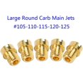 thumbnail image 2 of Main Jet Kit,10Pcs Carburetor Main Jet Kit Steel for Mikuni VM22/24/26/30 125cc 150cc 200cc 250cc Engine Dirt Pit, 2 of 5