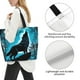 thumbnail image 3 of Fotbe Blue Full Moon Wolf Bolsa Tote Estética de Lona con Estampado para Mujer - Bolsa Reutilizable de Hombro Casual para Vacaciones, Compras, Trabajo y Gimnasio, 3 of 8