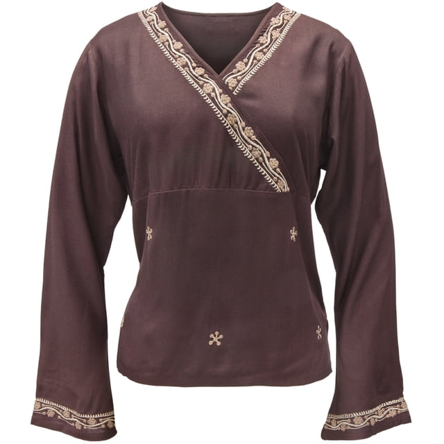 Col Roulé - Blouse à Manches Longues
