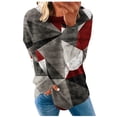 thumbnail image 2 of 2023 Chandail en Molleton Mode pour Femmes 50 % de Réduction Liquidation Col Rond Mode Décontractée Manches Longues Imprimé Chandail en Molleton Haut Blouse, 2 of 5