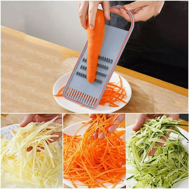 Cortador de verduras multifuncional, limpiador de verduras para la cocina, rallador, pelador de patatas en tiras para uso doméstico