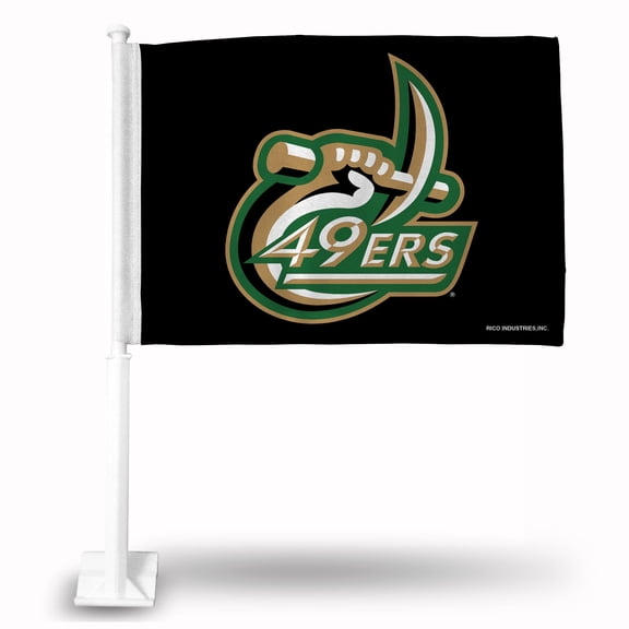 UNC Charlotte...49ers 14" x 19" inch Double (2) Sided Window Mount Car Flag