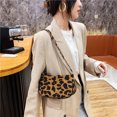 thumbnail image 5 of Yucurem Vintage Leopard Pattern Chain Purse, Women Street Plush Shoulder Bag for Shopping Commuting, 5 of 10