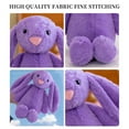 thumbnail image 3 of Bunny Stuffed Animal, 11.02Inches Bunny Plush, Super Fluffy Stuffed Rabbit with Long Ears, Cute Bunny Plushie Toy (Purple), 3 of 5