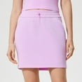 thumbnail image 2 of RUTAYY Women New Summer Sports Short Skirt Elastic High Waist Casual Fitness Yoga Tennis Skirt Solid Color Smocked Boho Pleated Skirts, 2 of 9