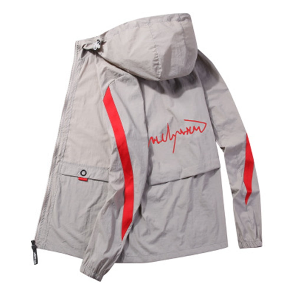 Yayu Mens Basic Casual Bomber Jacket Windbreaker Outdoor Sportswear Lightweight Coat