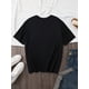 thumbnail image 2 of Letter Print T-shirt, Short Sleeve Crew Neck Casual Top For Summer & Spring, Women's Clothing, 2 of 6