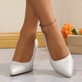 thumbnail image 5 of IUJSOY Womens High Heels Pumps Pointed Closed Toe Stiletto Retro Dress Shoes for Offic Work Wedding, 5 of 6