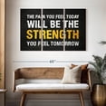 thumbnail image 3 of Elephant Stock Inspirational Gym Wall Art - Horizontal Multi Panel Canvas - Living Room Wall Decor - Wall Signs Multi Panel - Orange And White Decor - 50" x 32", 3 of 8