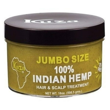 Kuza Indian Hemp Jumbo Hair  Scalp Treatment 18 oz. - Smooth, Soften  Moisturize