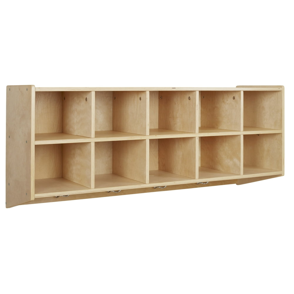 Birch 10Section Streamline Hanging Coat Locker