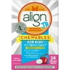 Align Jr. Probiotic Supplement Chewables Tablets For Kids, Cherry Smoothie 24 ea (Pack of 4)