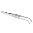 thumbnail image 1 of Curved Tip Forceps, Ridged Handle Corrosion Resistance 16cm Skid Resistance Curved Tweezers  for Electrical Repair, 1 of 7