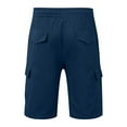 thumbnail image 5 of Youmylove Lightweight Mens Shorts Men's New Woven Shorts Pants High Street Retro Solid Color Casual Shorts Outdoor Work Shorts, 5 of 5